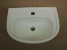 KERAMAG Renova No.1 small bathroom sink white-matt