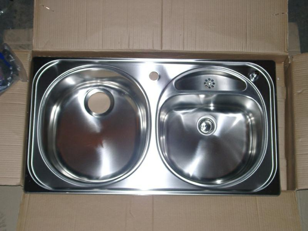 FRANKE-BELINOX Doppelbecken-Spüle 90x50 cm EDELSTAHL