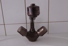 Franke kitchen faucet in siena-brown