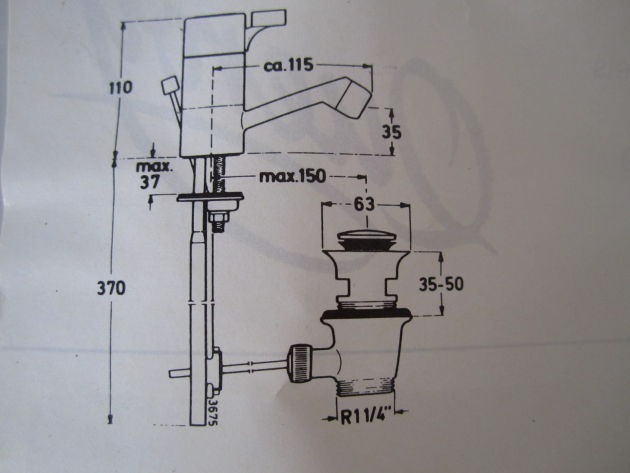 Queroy Cedisc Bidet Armatur Bidetarmatur in Chrom