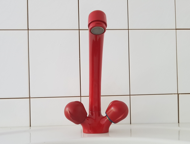 KWC NEOSTAR Küchenarmatur Zweihandmischer Rot