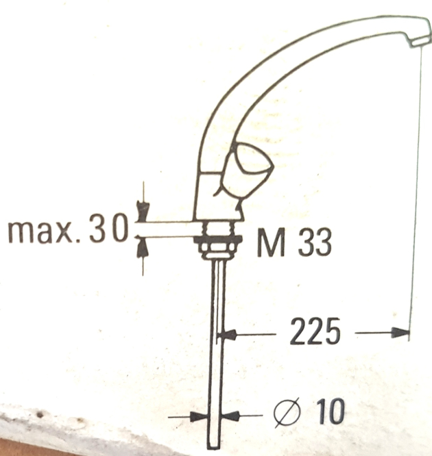 KWC NEOSTAR Küchenarmatur Zweihandmischer Rot