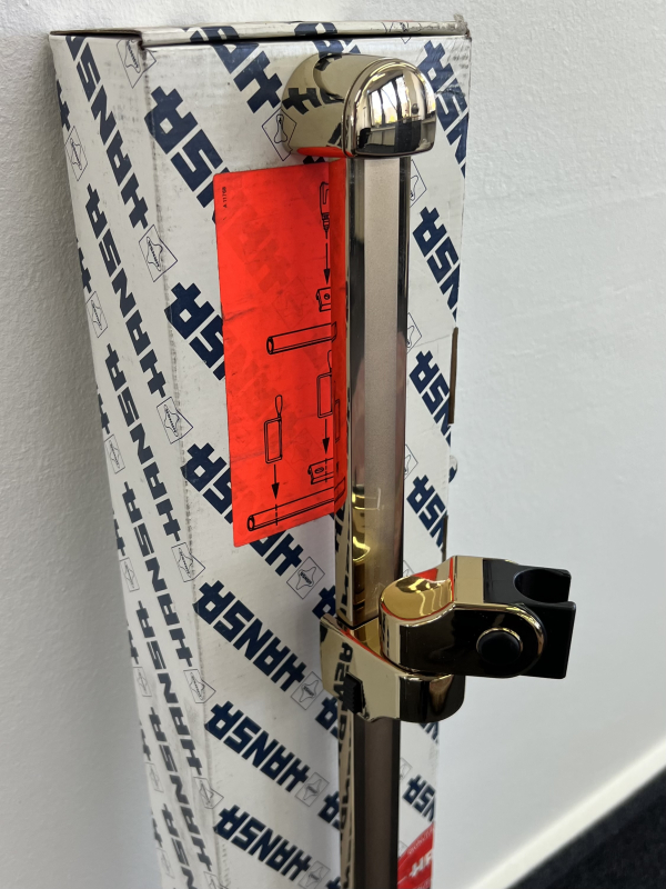 HANSA Brausestange / Duschstange 90 cm EDELMESSING