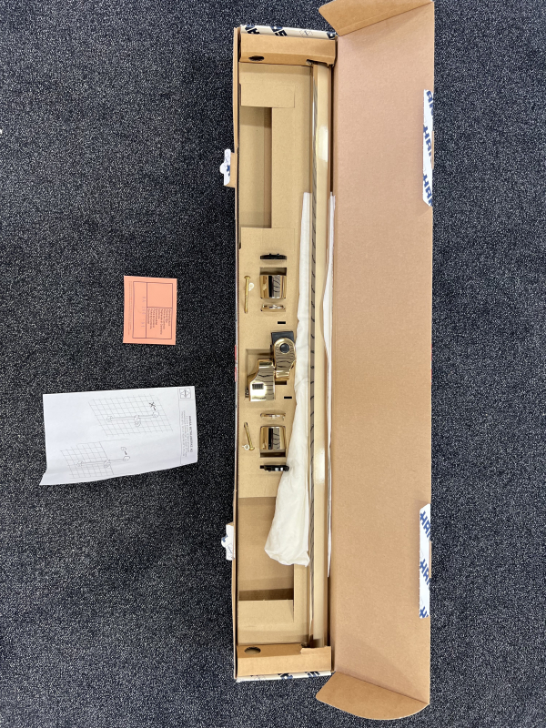 HANSA Brausestange / Duschstange 90 cm EDELMESSING