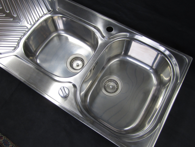 SUTER Comfort Doppelbecken-Spüle 115x50 cm EDELSTAHL