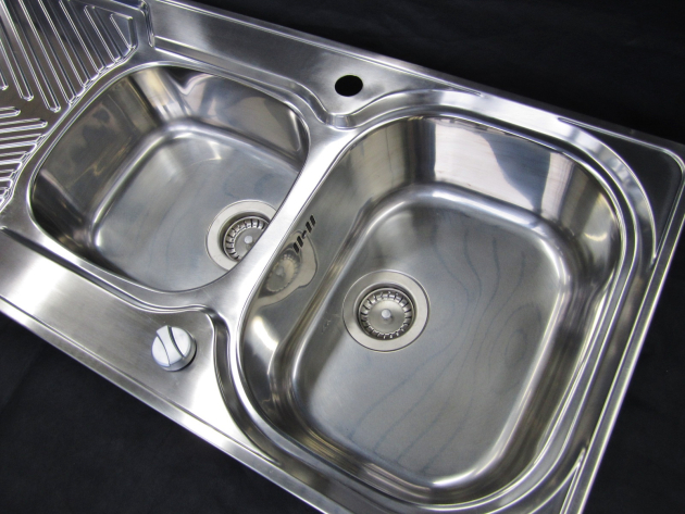 SUTER Comfort Doppelbecken-Spüle 115x50 cm EDELSTAHL