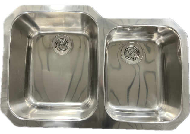 SUTER D8U Edelstahl Doppelbecken Unterbau-Spüle 82 x 48 x 25 cm 8