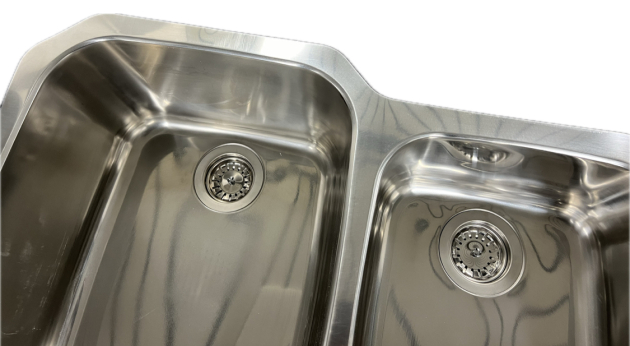 SUTER D8U Edelstahl Doppelbecken Unterbau-Spüle 82 x 48 x 25 cm 8