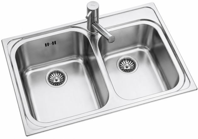 SUTER KWC Dynamic D8 Spüle 84x56x17,5 cm Edelstahl Doppelbecken Doppelspüle Küchenspüle Spülbecken Swiss Made