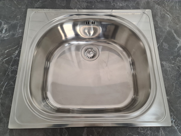 SUTER Dynamic D2 Edelstahl Spülbecken / Spüle 63,5 x 56 x 27 cm