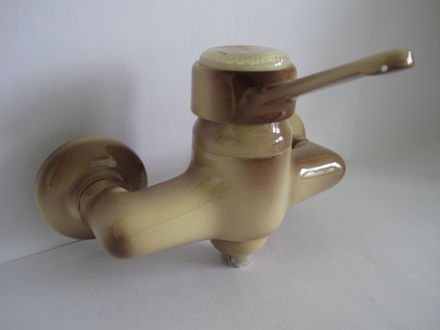 NEWFORM Duschwannenarmatur Duscharmatur Brausebatterie Beige Braun geflammt