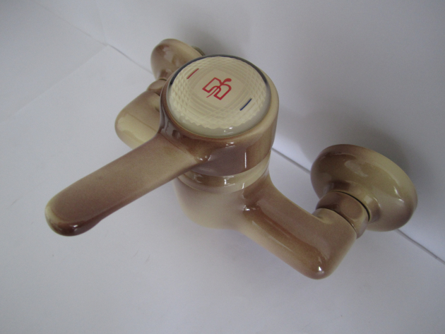 NEWFORM Duschwannenarmatur Duscharmatur Brausebatterie Beige Braun geflammt