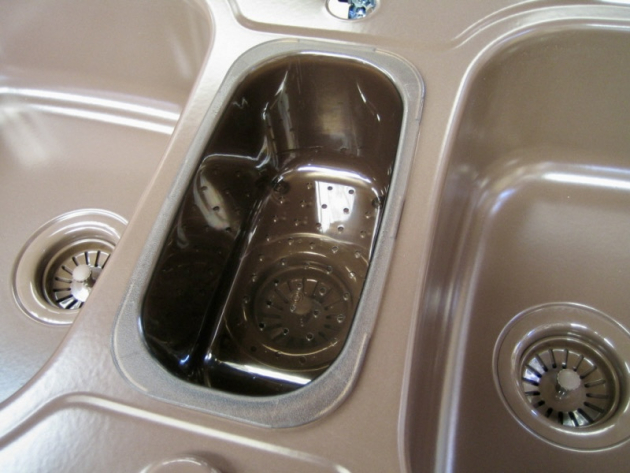 TEKA Prinz 2 Doppelbecken-Spüle Braun-matt 100 x 48 cm