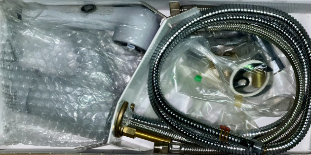 RIEBER Küchenarmatur Niederdruckarmatur KRISTALL-HELL-GRAU