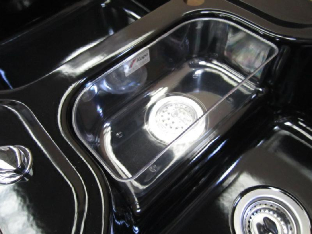 ALAPE Doppelbecken-Spüle 138 SCHWARZ 97x50,5 cm