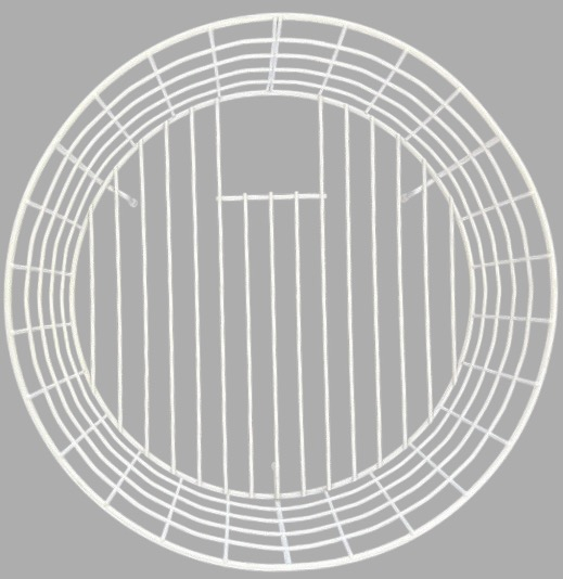 Universal-Geschirrkorb rund in Weiss für Rondo Modelle