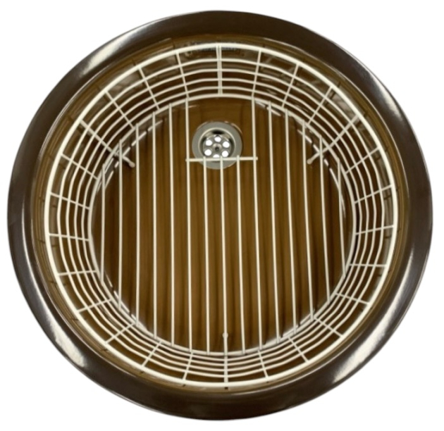 Universal-Geschirrkorb rund in Weiss für Rondo Modelle