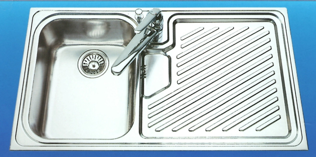 SUTER Ideal IS90 flächenbündige Spüle 90x50 cm EDELSTAHL B-L