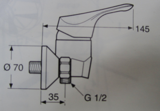 Ideal Standard Comfort Duscharmatur Duschwannenarmatur Brausebatterie WEISS