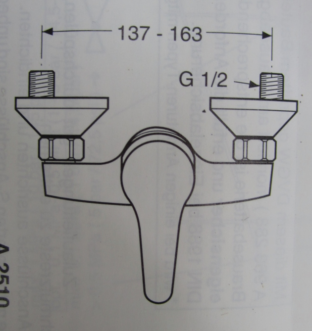 Ideal Standard Comfort Duscharmatur Duschwannenarmatur Brausebatterie WEISS