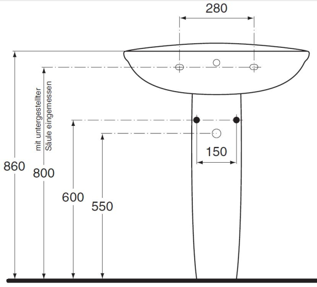 IDEAL STANDARD San Remo Waschbecken Waschtisch BAHAMABEIGE 70 x 54 cm