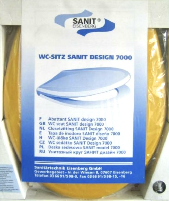Sanit WC-Sitz Toilettensitz WC-Brille WC-Deckel RAL-GELB