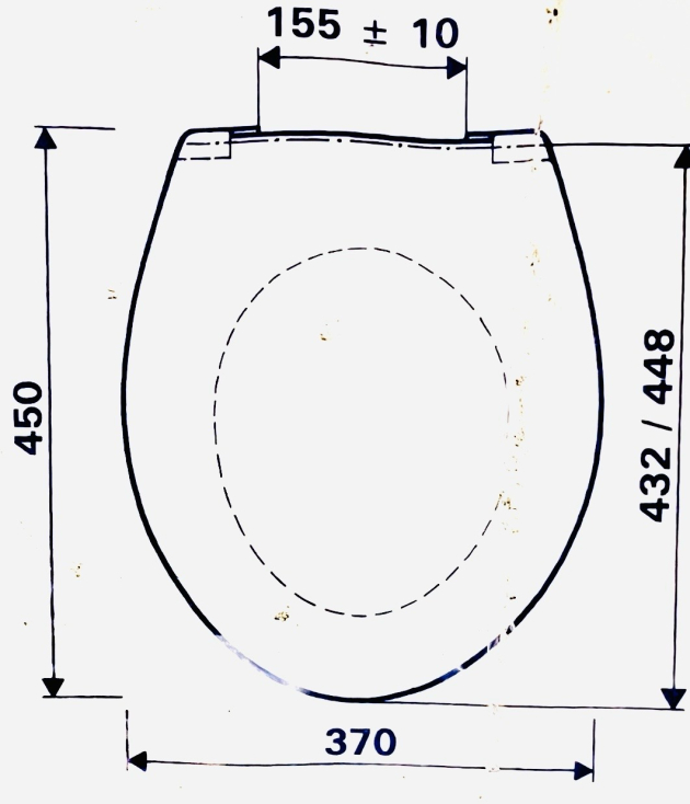 Sanit WC-Sitz Toilettensitz WC-Brille WC-Deckel RAL-GELB