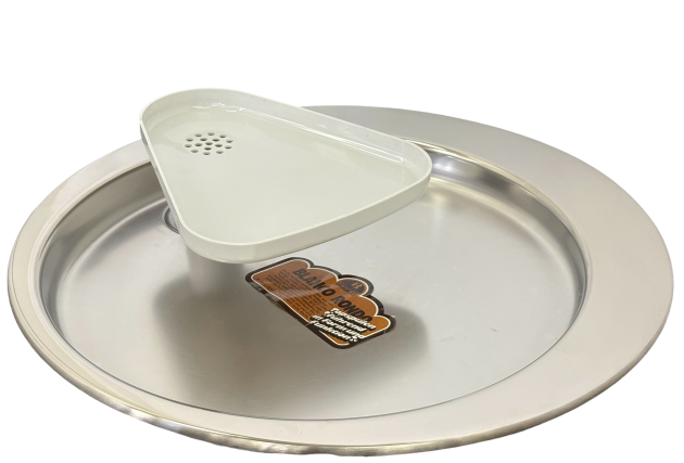 BLANCO Rondo Rundes Abtropfbecken Rund Abtropffläche Abtropf Tropfmulde EDELSTAHL 45 cm Links