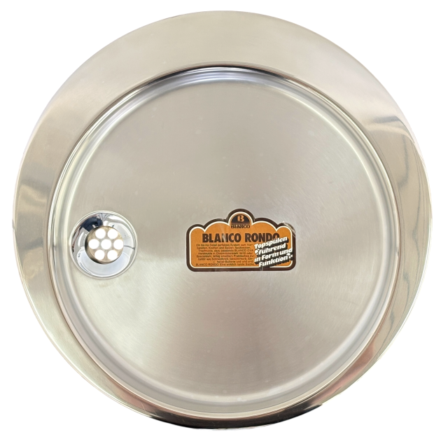 BLANCO Rondo Rundes Abtropfbecken Rund Abtropffläche Abtropf Tropfmulde EDELSTAHL 45 cm Links