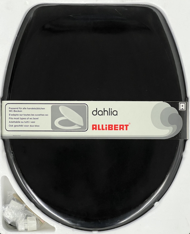 ALLIBERT DAHLIA WC-Sitz Schwarz Toilettensitz WC-Brille WC-Deckel