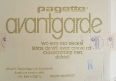 Pagette Avantgarde WC-Sitz Toilettensitz WC-Brille WC-Deckel KASCHMIR