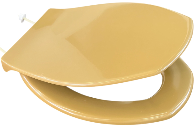 Richter+Frenzel BERNSTEIN WC-Sitz WC-Brille WC-Deckel R+F Optiset Vintage Dunkelgelb Curry Khaki