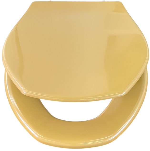 Richter+Frenzel BERNSTEIN WC-Sitz WC-Brille WC-Deckel R+F Optiset Vintage Dunkelgelb Curry Khaki