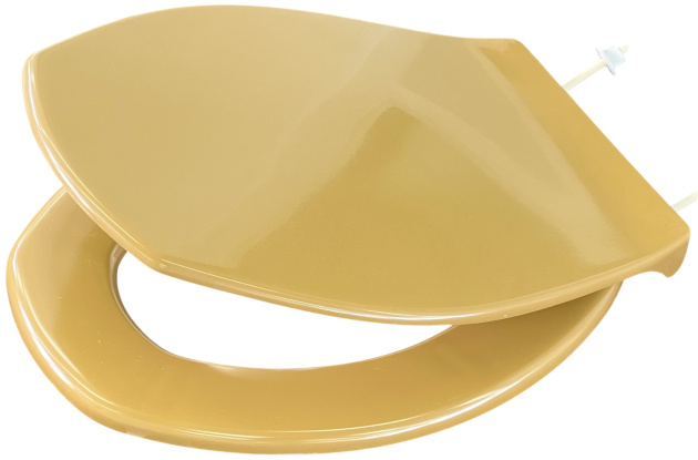 Richter+Frenzel BERNSTEIN WC-Sitz WC-Brille WC-Deckel R+F Optiset Vintage Dunkelgelb Curry Khaki