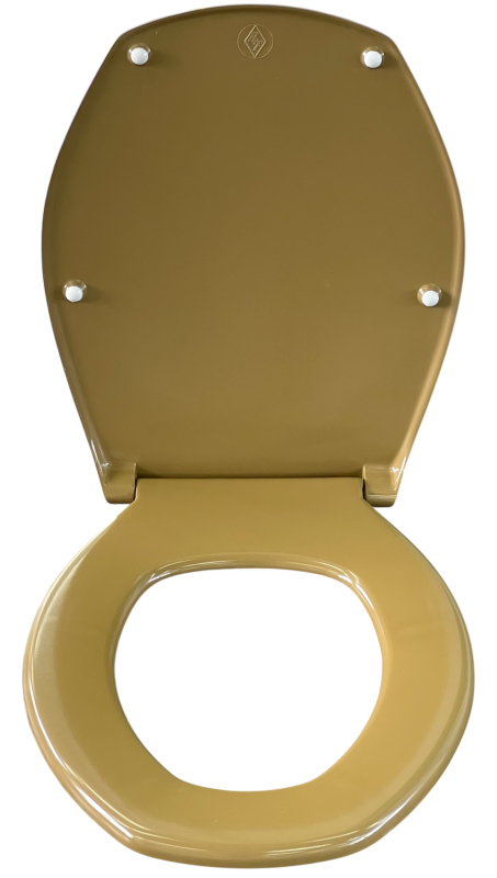 Richter+Frenzel BERNSTEIN WC-Sitz WC-Brille WC-Deckel R+F Optiset Vintage Dunkelgelb Curry Khaki