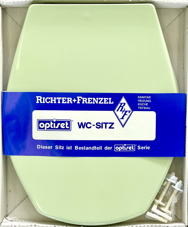 Richter+Frenzel WC-Sitz WHISPER-GRÜN Toilettensitz WC-Deckel Hellgrün Mintgrün R+F Optiset