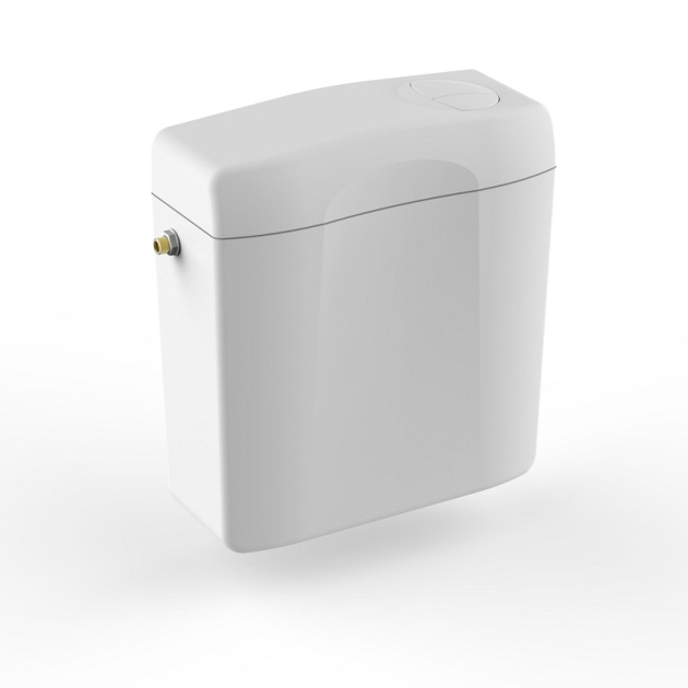 SANIT Spülkasten 961 Topstar Duo Aufsatzspülkasten Aufsitzend WEISS-ALPIN