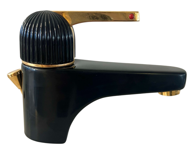 ROKAL Waschbeckenarmatur / Waschtischarmatur SCHWARZ/GOLD