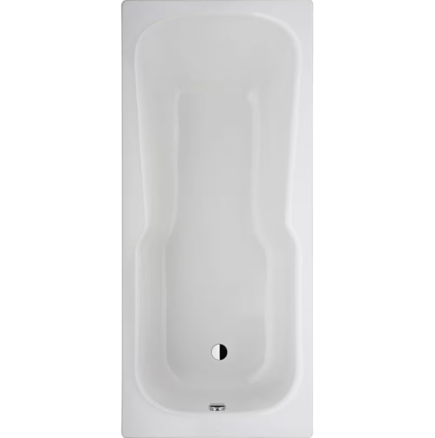 BETTESET Badewanne 170 x 80 cm WEISS m. Griffbohrungen