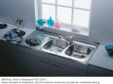BLANCO Lay-on sink Stainless steel 120x50 cm