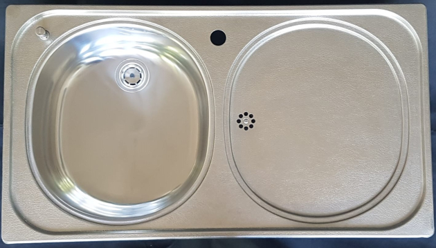 FRANKE-BELINOX Spüle 90x50 cm EDELSTAHL LEINEN