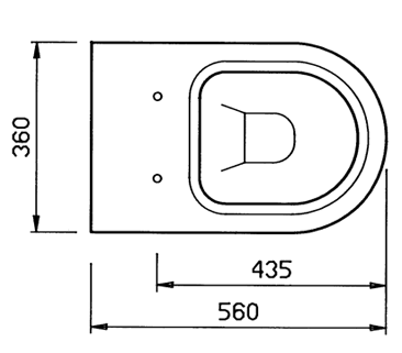 CERAMICA DOLOMITE Clodia Stand-WC WEISS