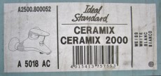 IDEAL STANDARD Ceramix 2000 Badewannenarmatur WEISS