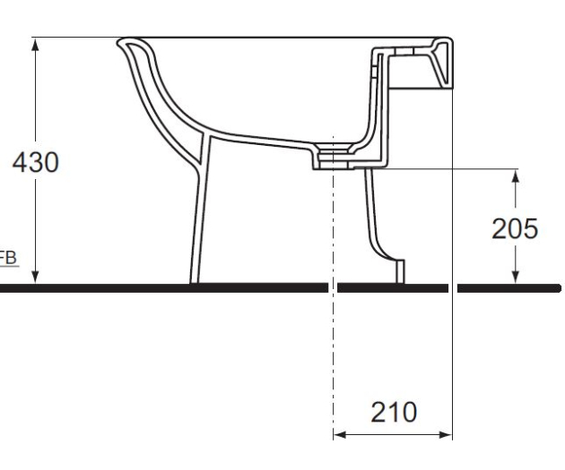 IDEAL STANDARD Esprit Stand-Bidet WEISS