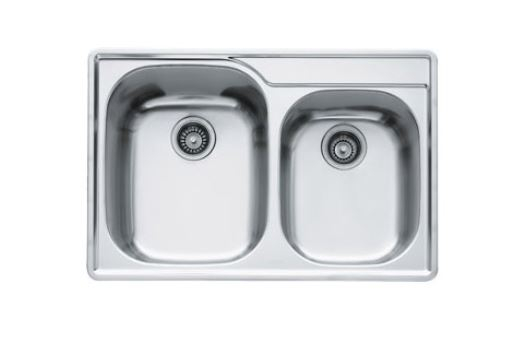 FRANKE Regatta RGX620-RH Doppel-Becken Spüle 84x56 cm 33x22