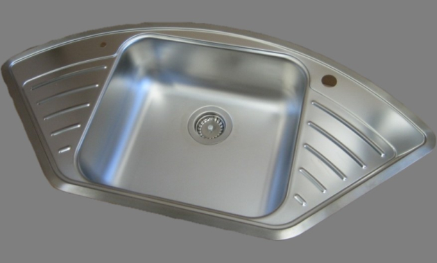 SUTER Roma flächenbündige Eck-Spüle 102,5x50 cm EDELSTAHL-MATT