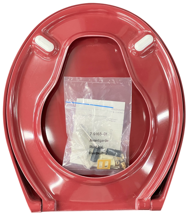 Pagette Avantgarde WC-Sitz Toilettensitz WC-Brille WC-Deckel RUBINROT