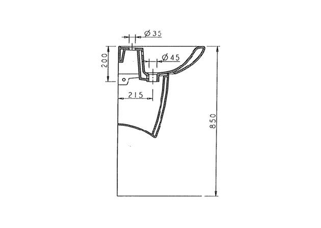 CERAMICA DOLOMITE Novella Halbsäule für Waschbecken MANHATTAN