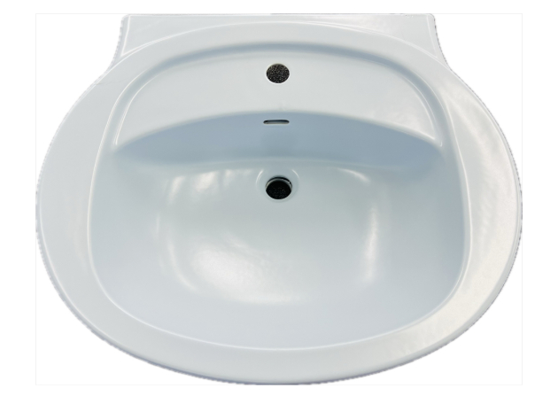 NOVO-BOCH Waschbecken Waschtisch Crocus Blau-Matt 67 x 56 cm