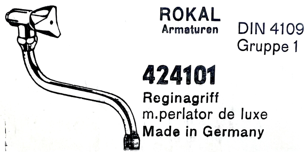 HANSA ROKAL Kaltwasserhahn Wand-Schwenkventil Zapfhahn Wandventil Auslaufventil Kaltwasserarmatur Küchenarmatur mit schwenkbarem Auslauf Chrom